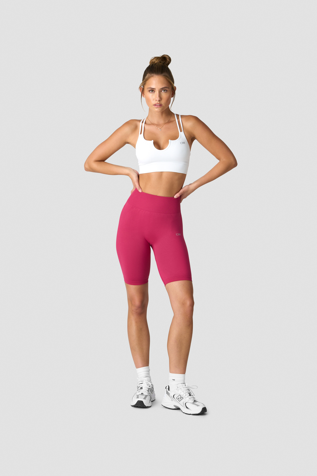 Define Seamless Biker Shorts Wmn Dark Pink - image 2