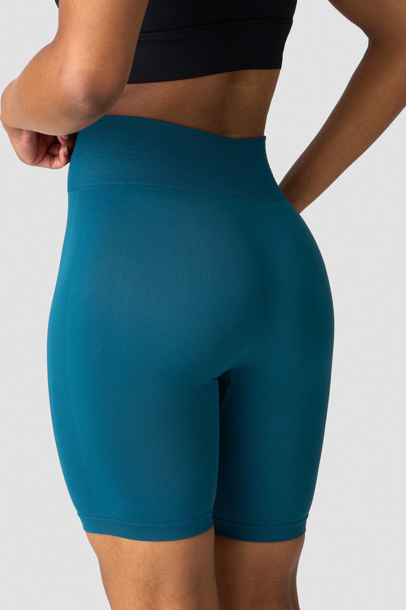 Define Seamless Biker Shorts Wmn Teal Blue - image 4