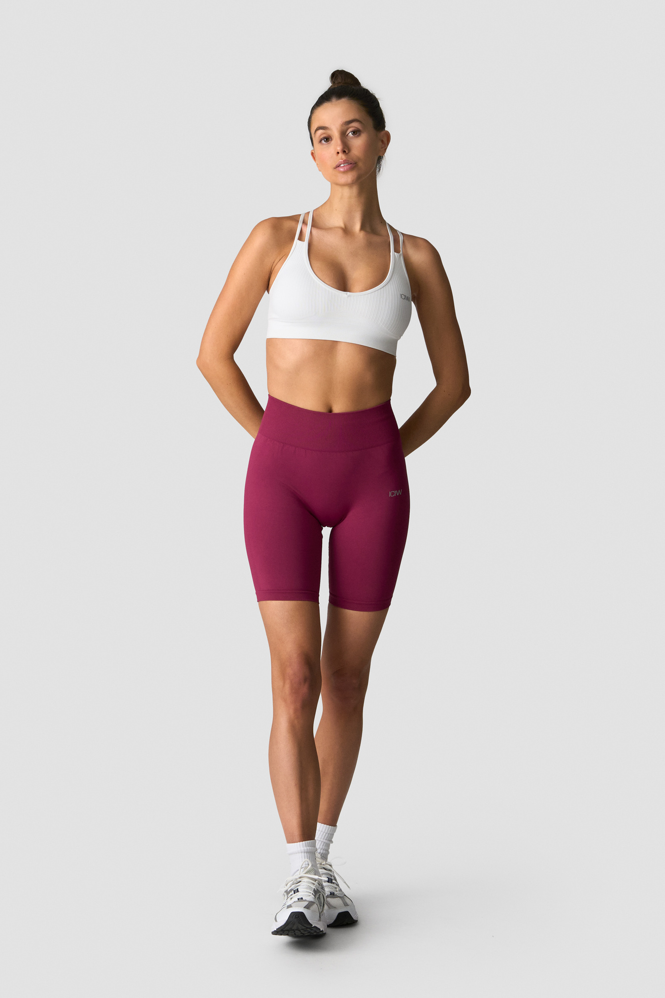 Define Seamless Biker Shorts Wmn Magenta Rose - image 4