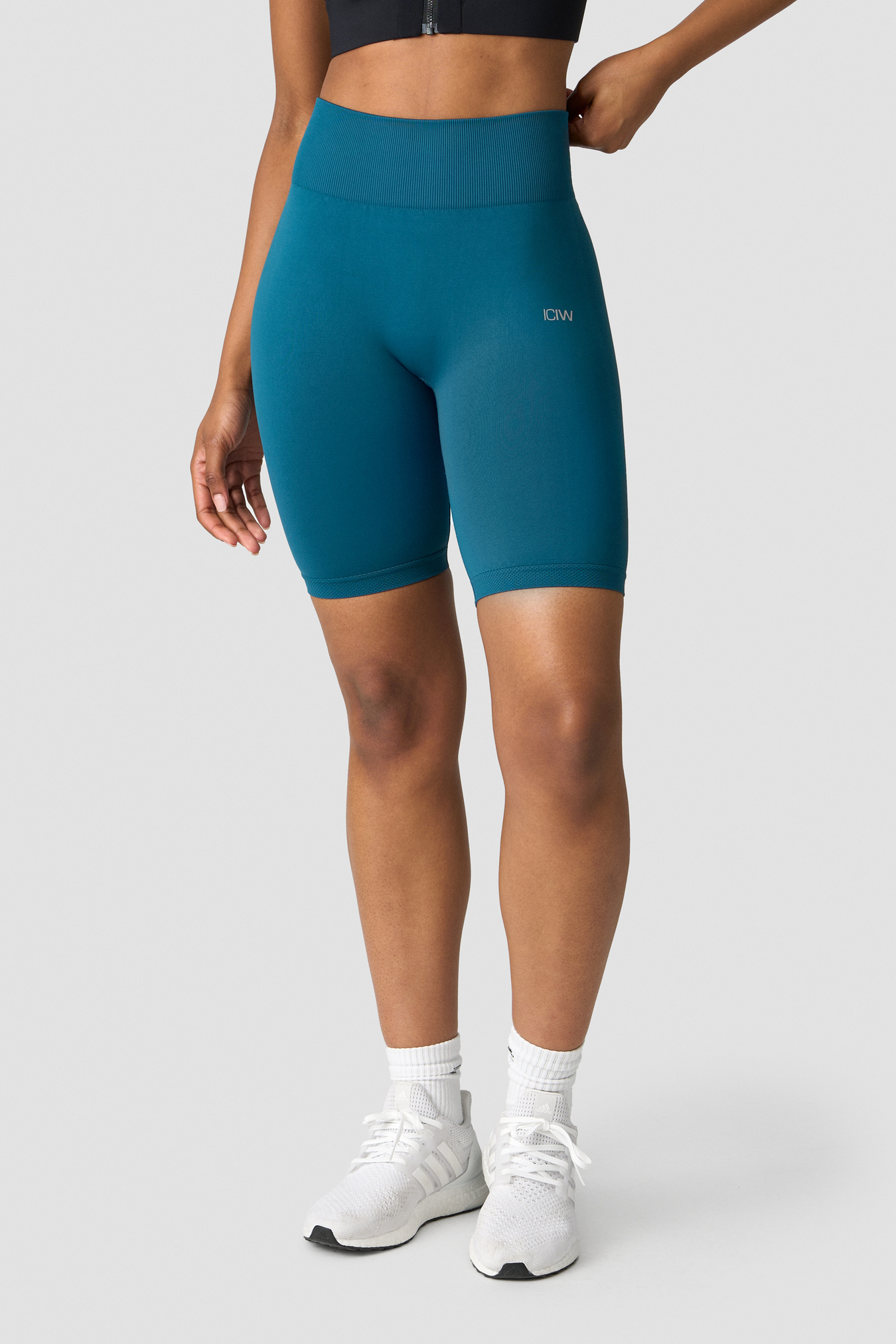 Define Seamless Biker Shorts Wmn Teal Blue - image 3