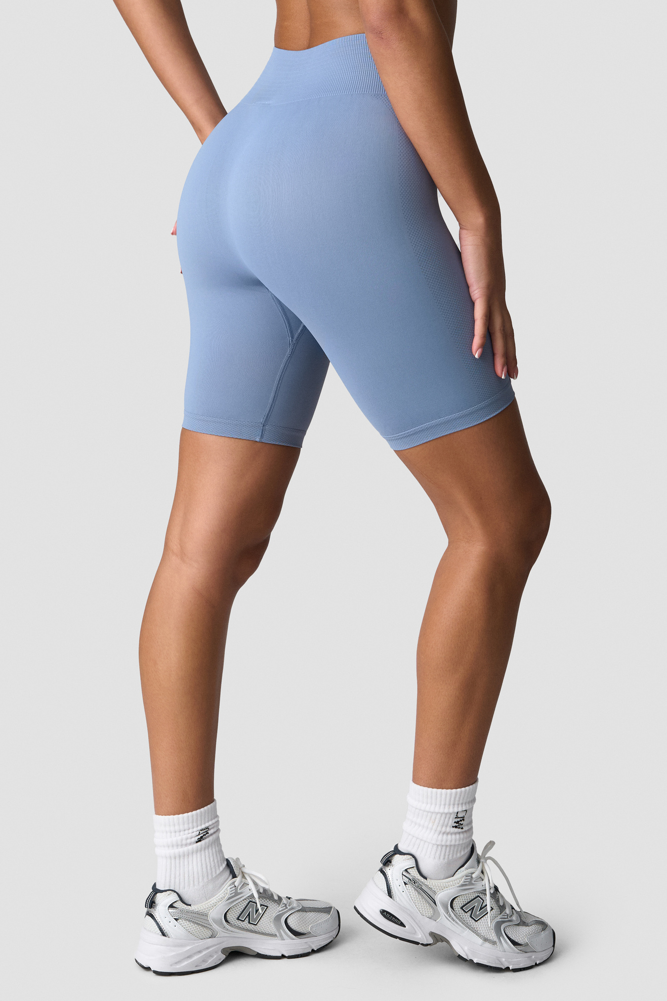 Define Seamless Biker Shorts Wmn Metal Blue - image 2