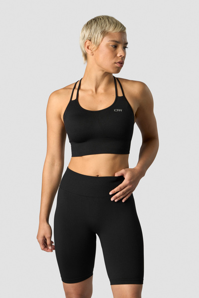 Define Seamless Sports Bra Black - undefined