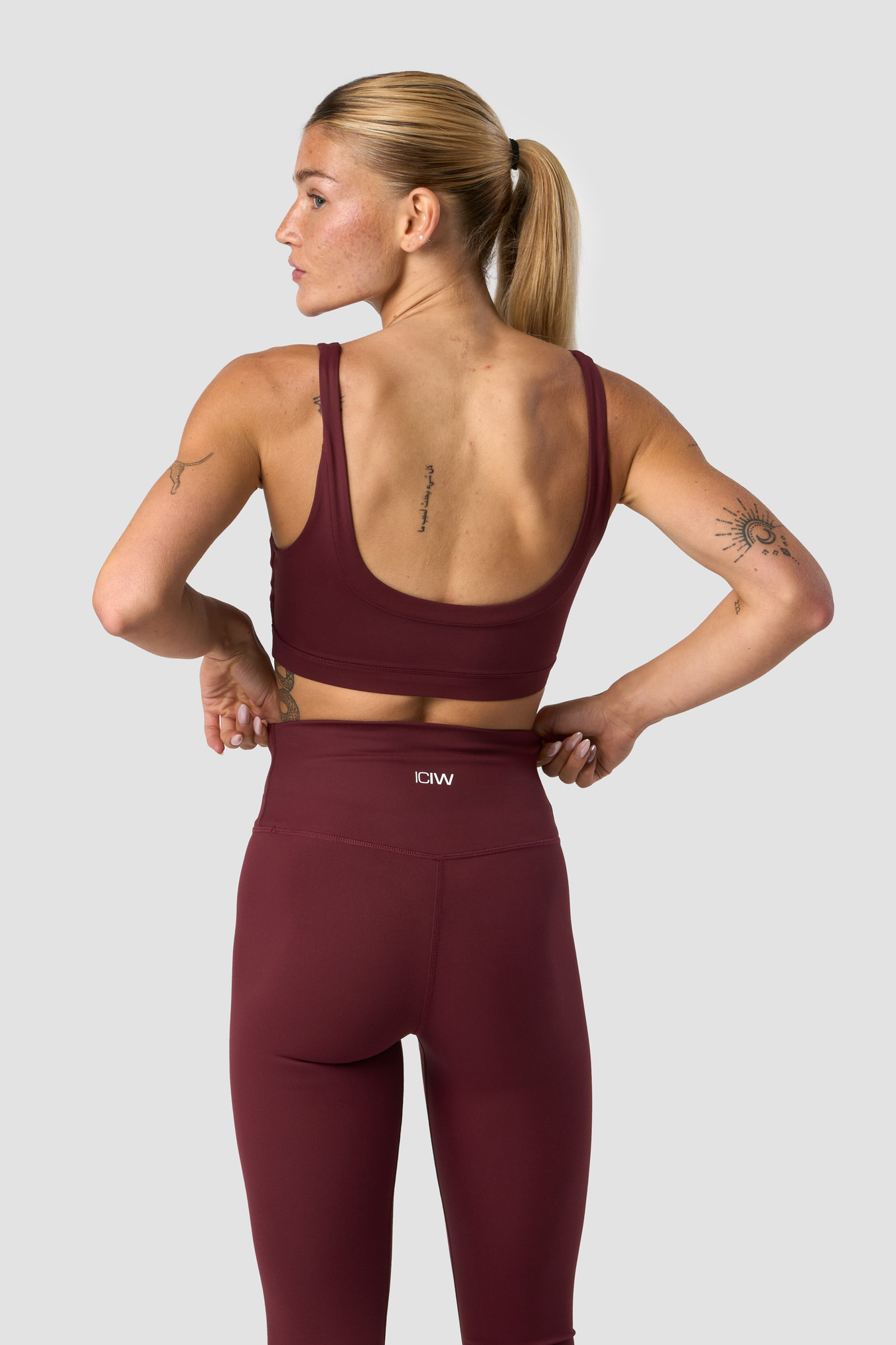 Nimble Sports Bra Burgundy - image 2