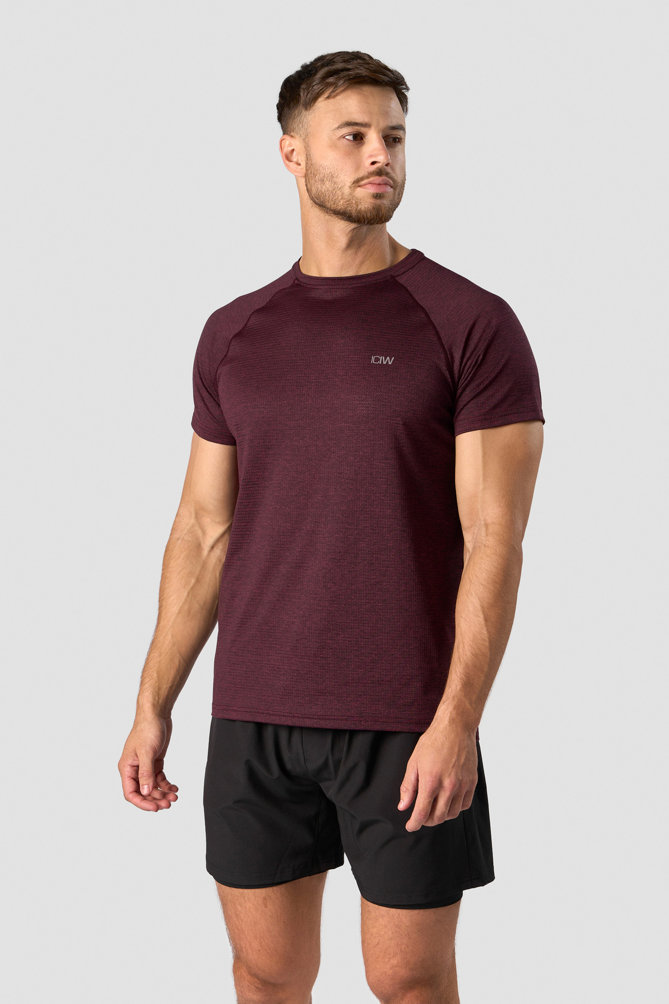 Training Mesh T-shirt Men Burgundy - image 1