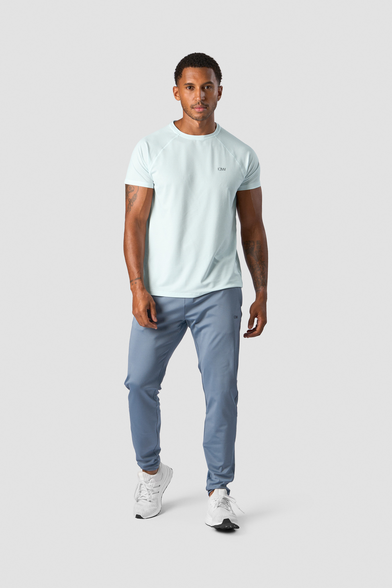 Training Mesh T-shirt Men Ice Blue - image 5