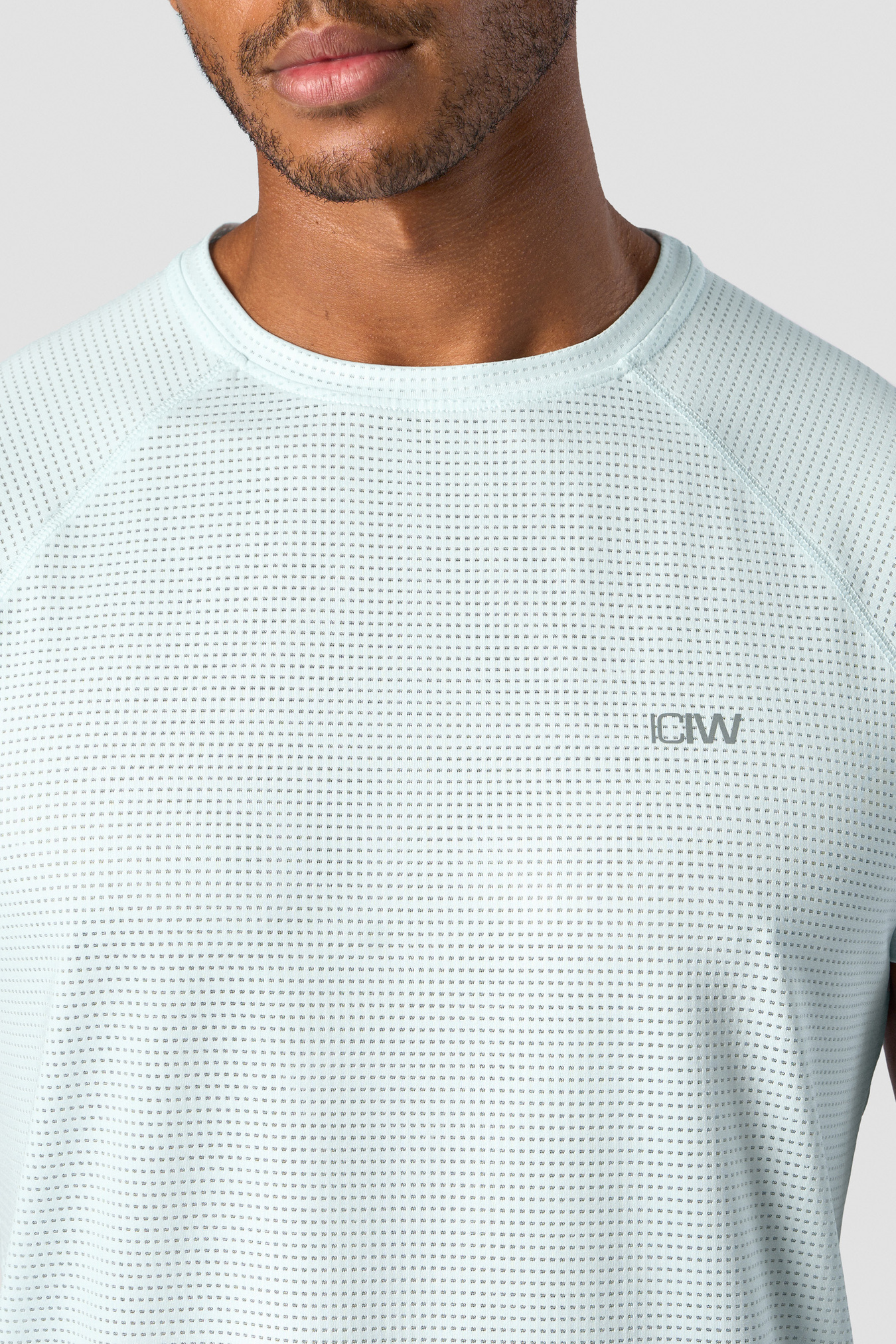 Training Mesh T-shirt Men Ice Blue - image 3