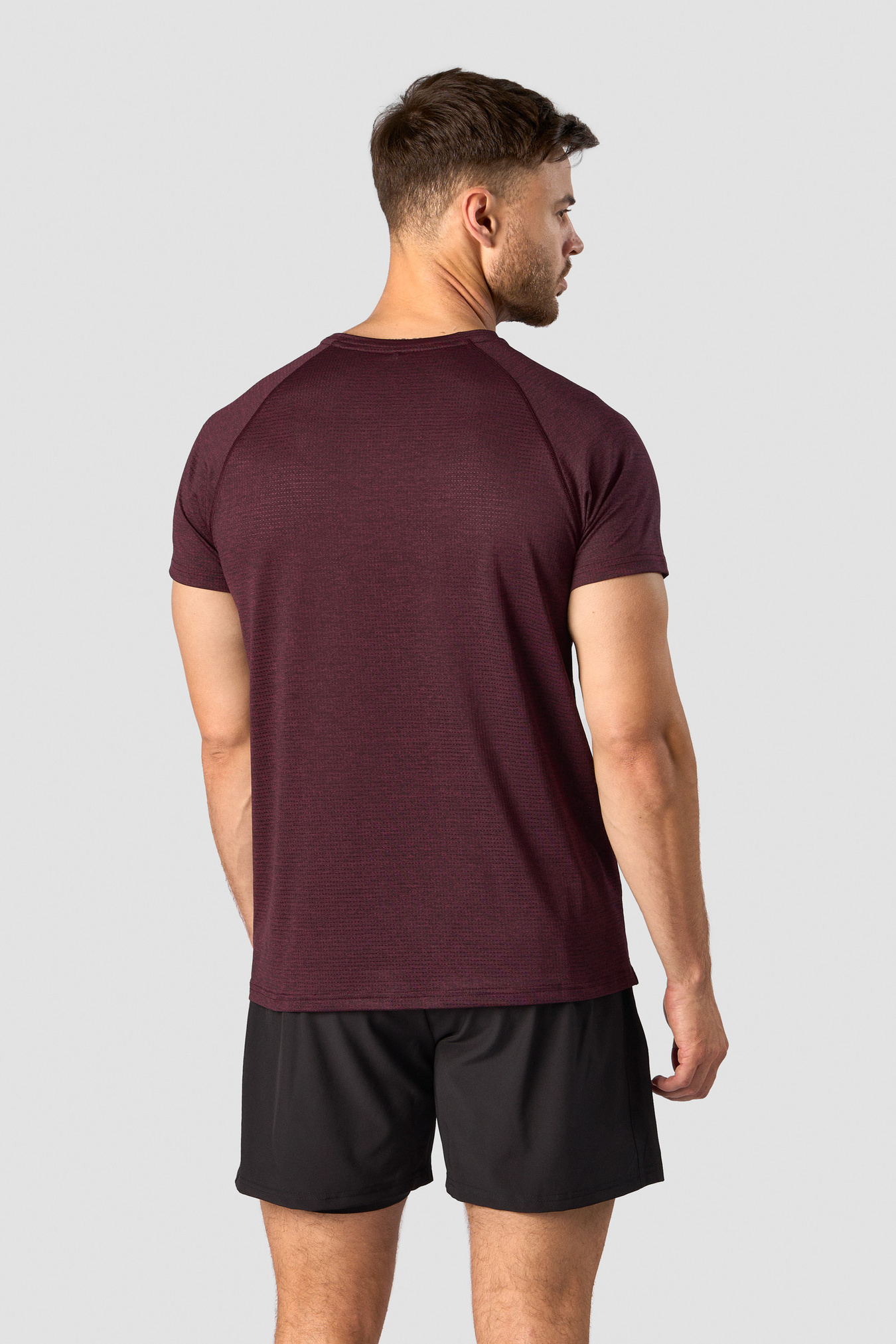 Training Mesh T-shirt Men Burgundy - image 2