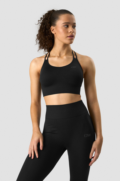Define Seamless Sports Bra Black/Black - undefined
