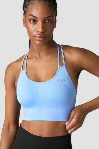 Define Seamless Sports Bra Daisy Blue - undefined