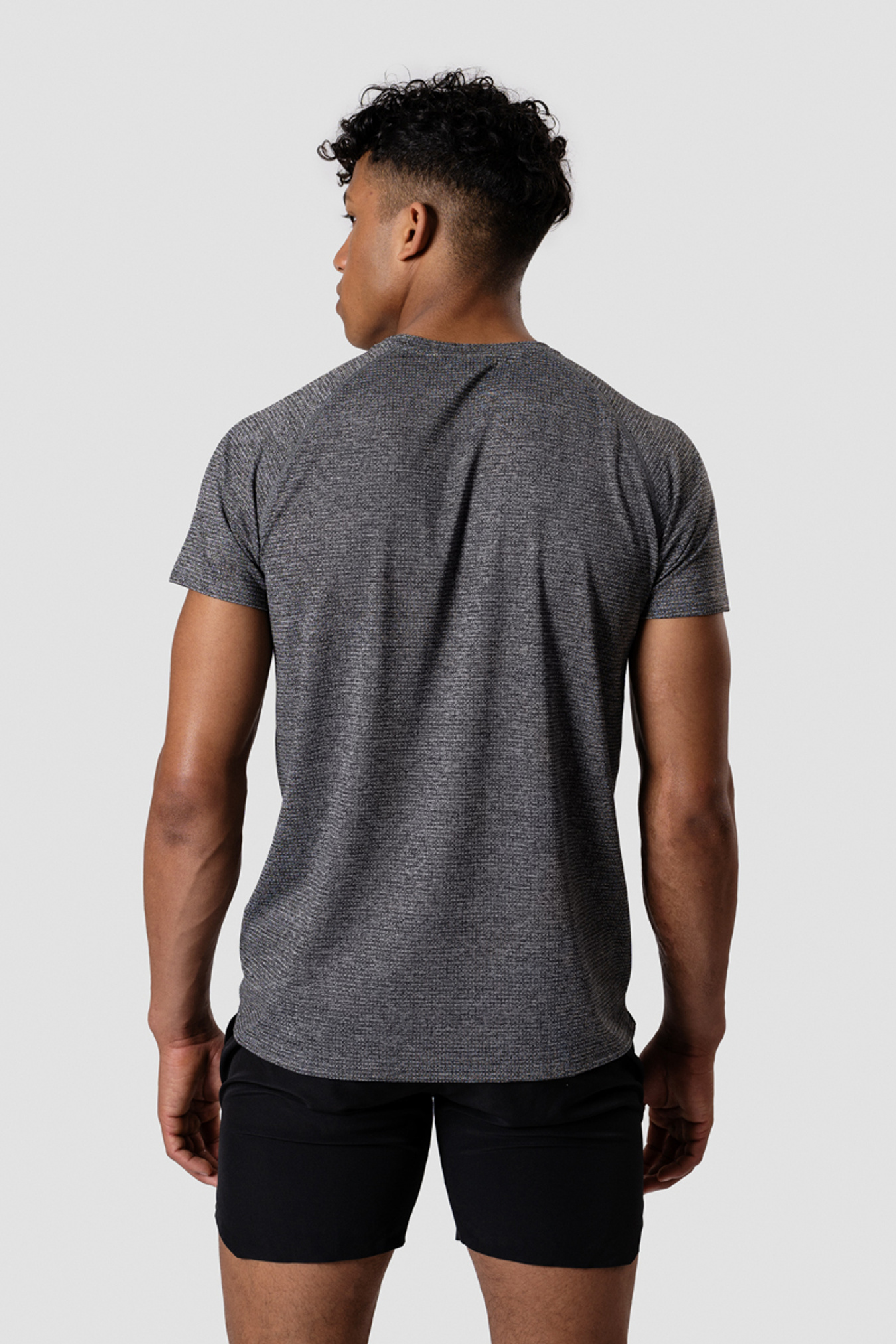 Training Mesh T-shirt Grey Melange Men - image 2