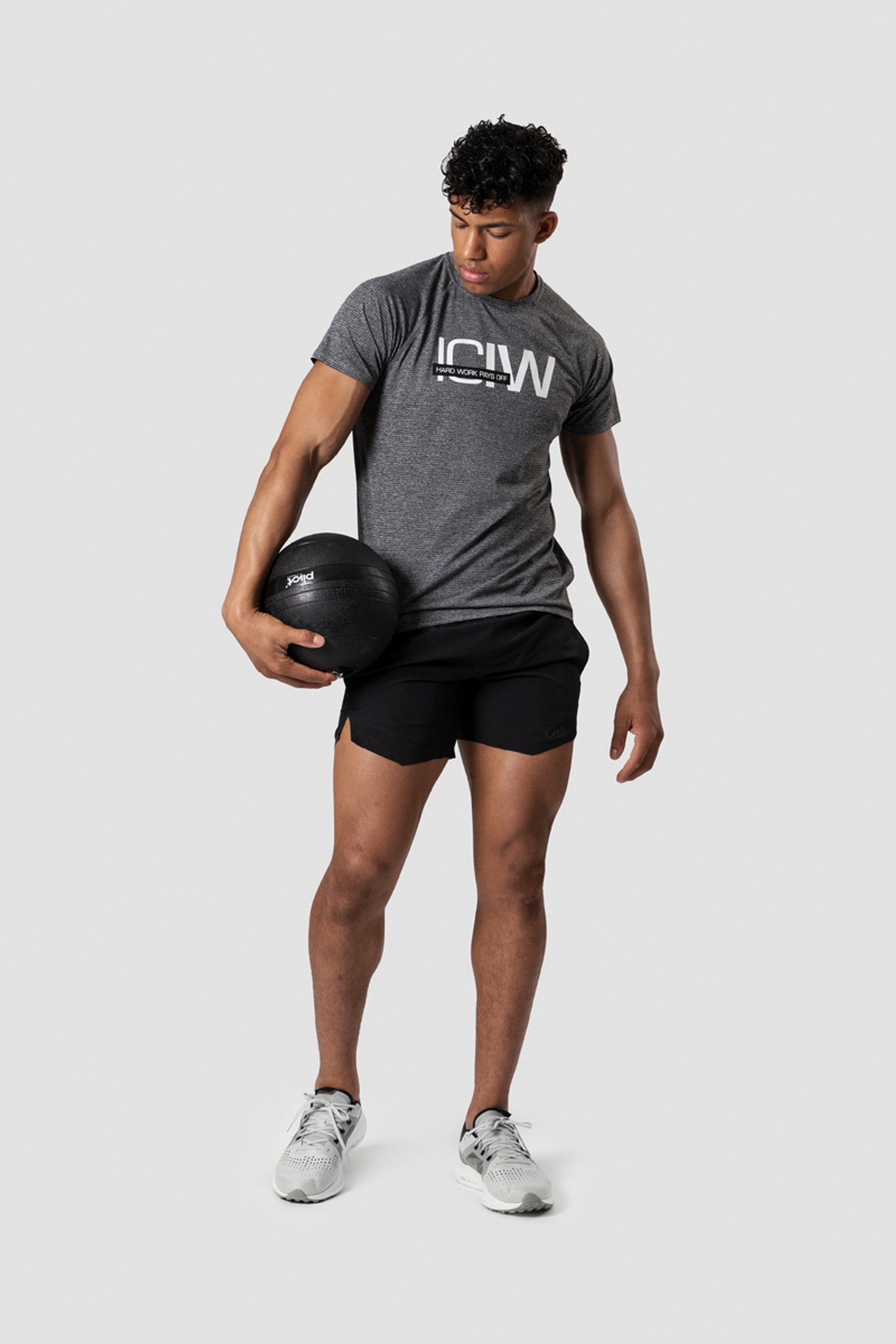 Training Mesh T-shirt Grey Melange Men - image 4