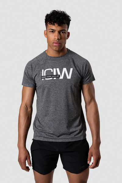 Training Mesh T-shirt Grey Melange Men - undefined