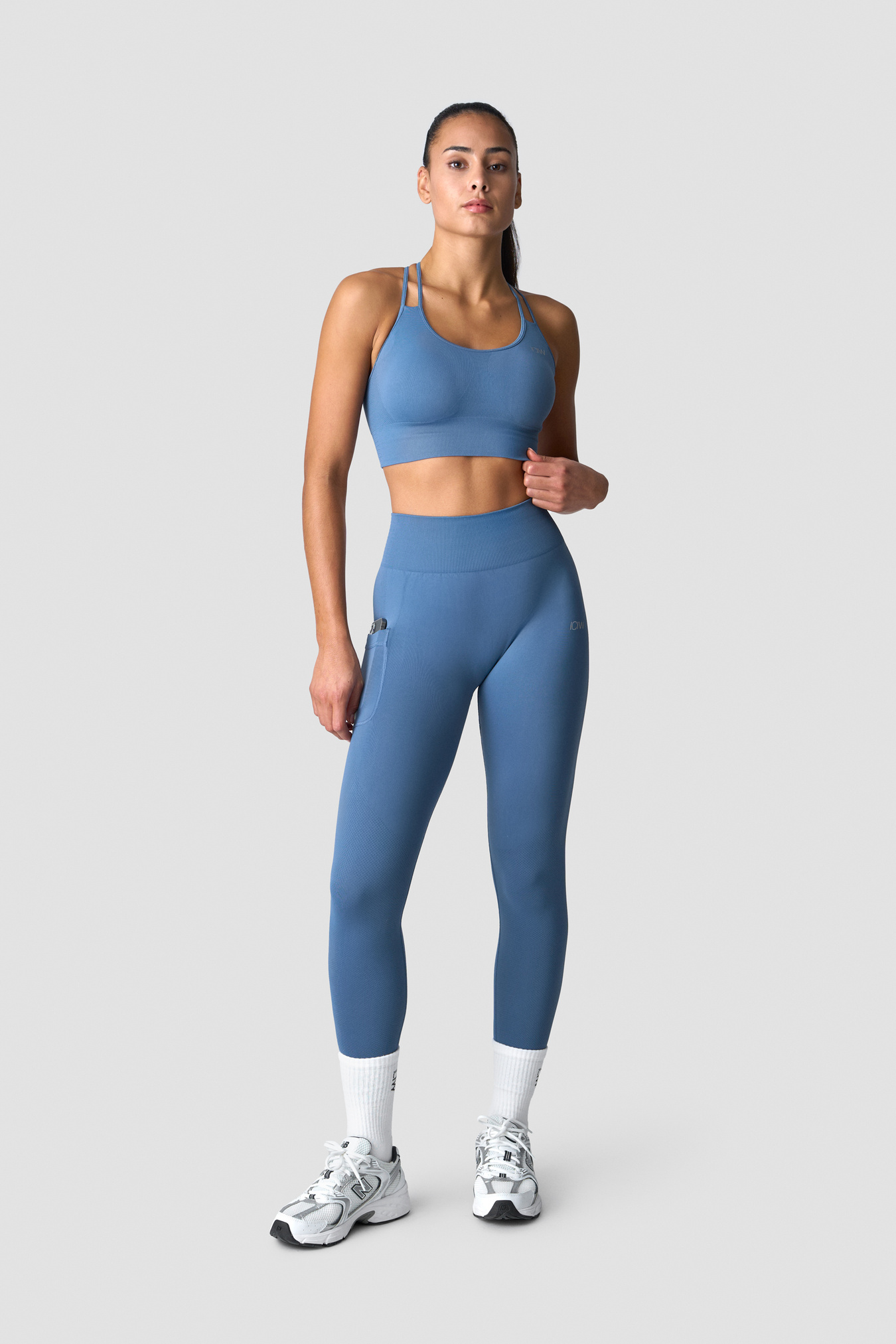 Define Seamless Sports Bra Dusty Steel Blue - image 4