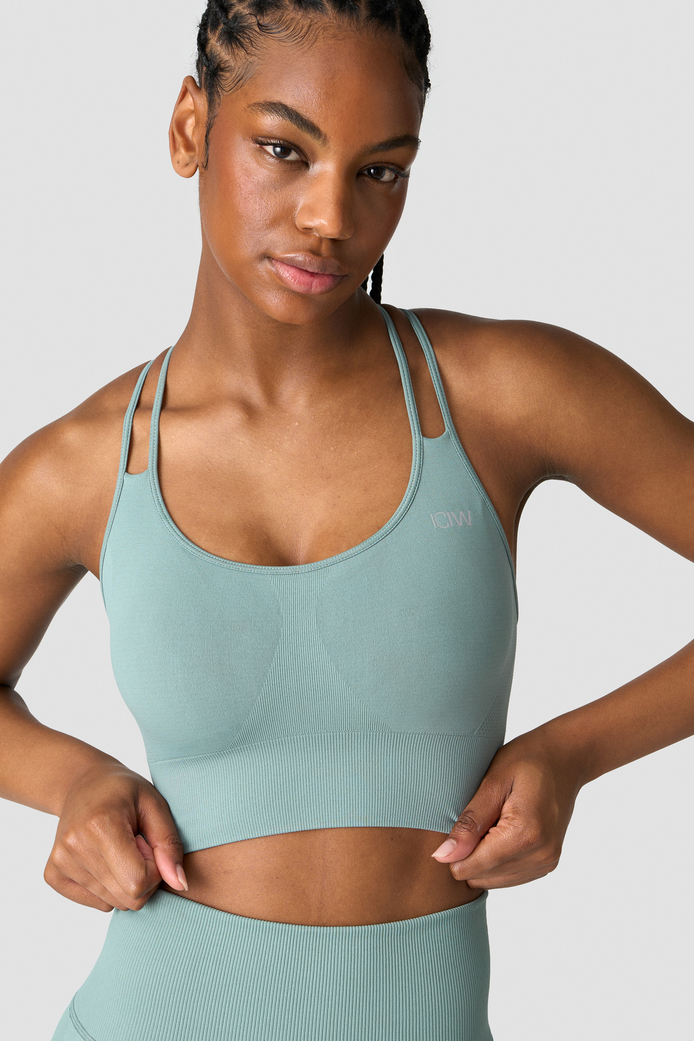 Define Seamless Sports Bra Fog Grey - image 1
