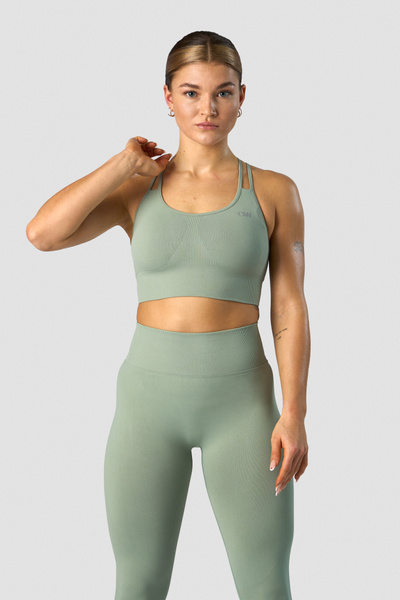 Define Seamless Sports Bra Light Sage Green - undefined