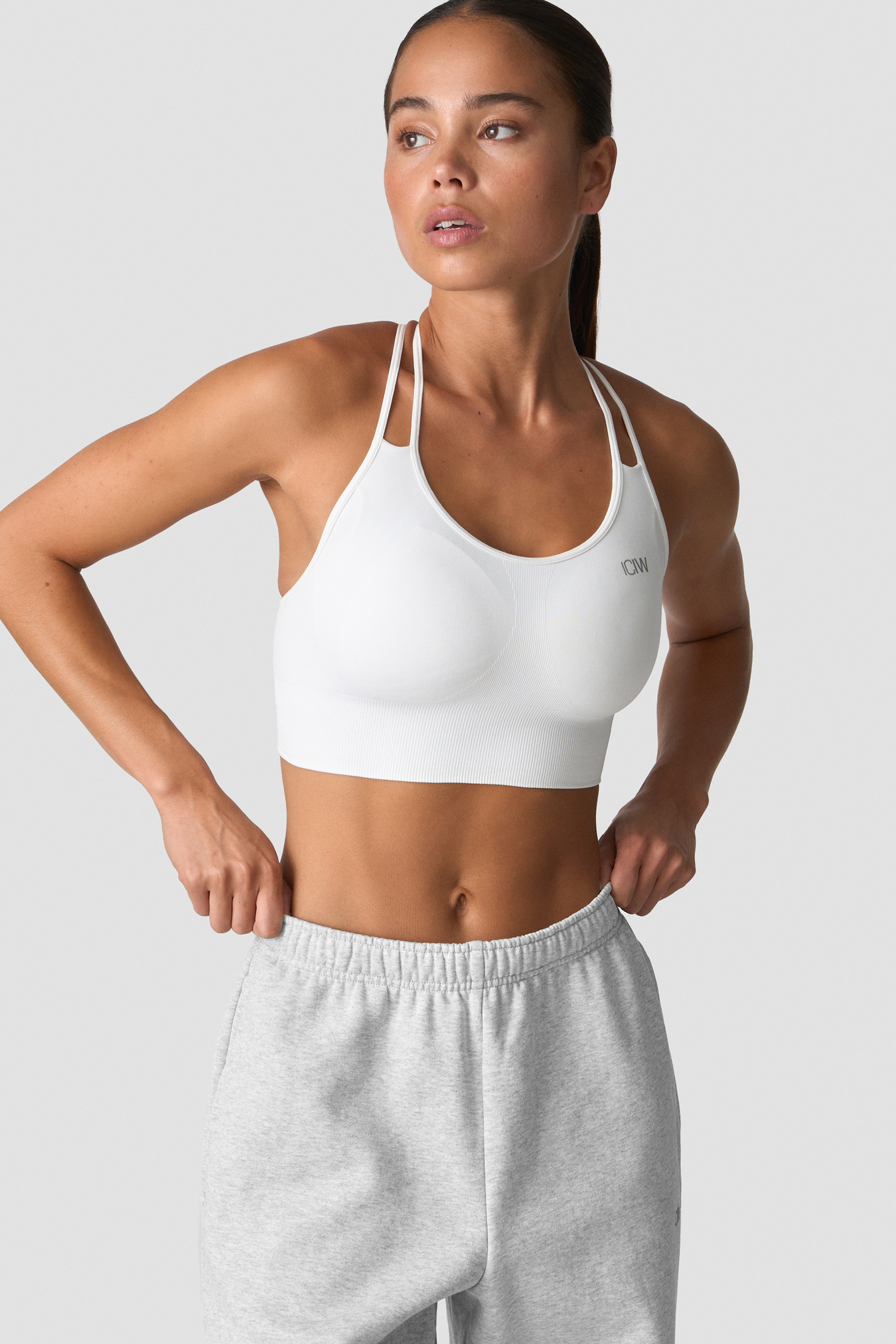 Define Seamless Sports Bra White - image 1
