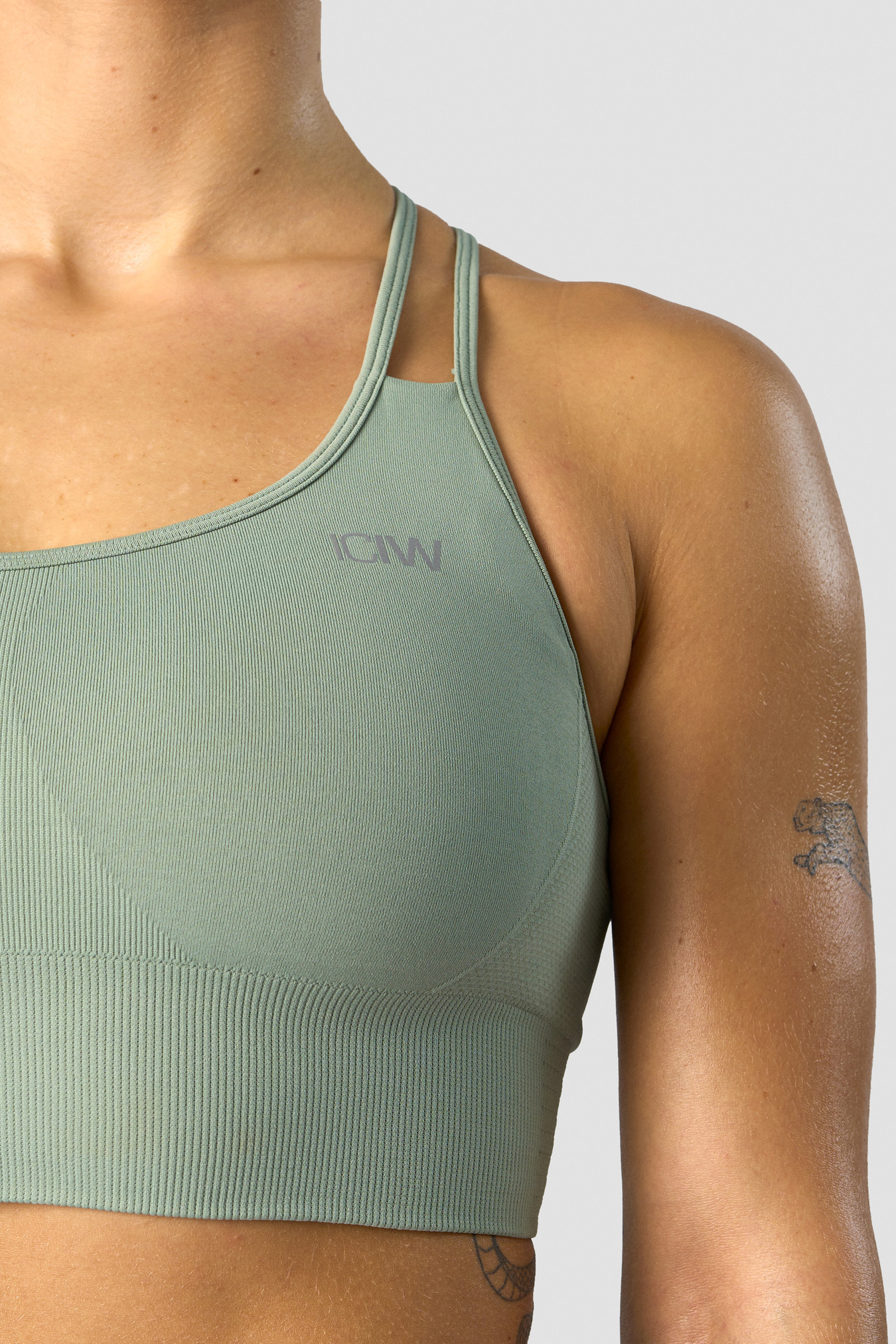 Define Seamless Sports Bra Light Sage Green - image 3
