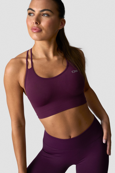 Define Seamless Sports Bra Purple - undefined