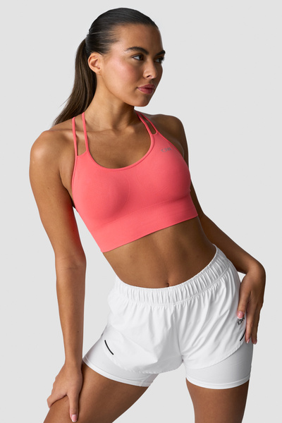 Define Seamless Sports Bra Dark Pink Peach - undefined