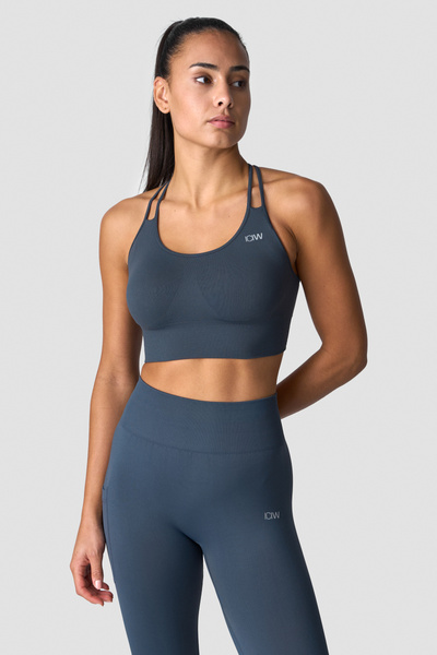 Define Seamless Sports Bra Smokey Blue - undefined