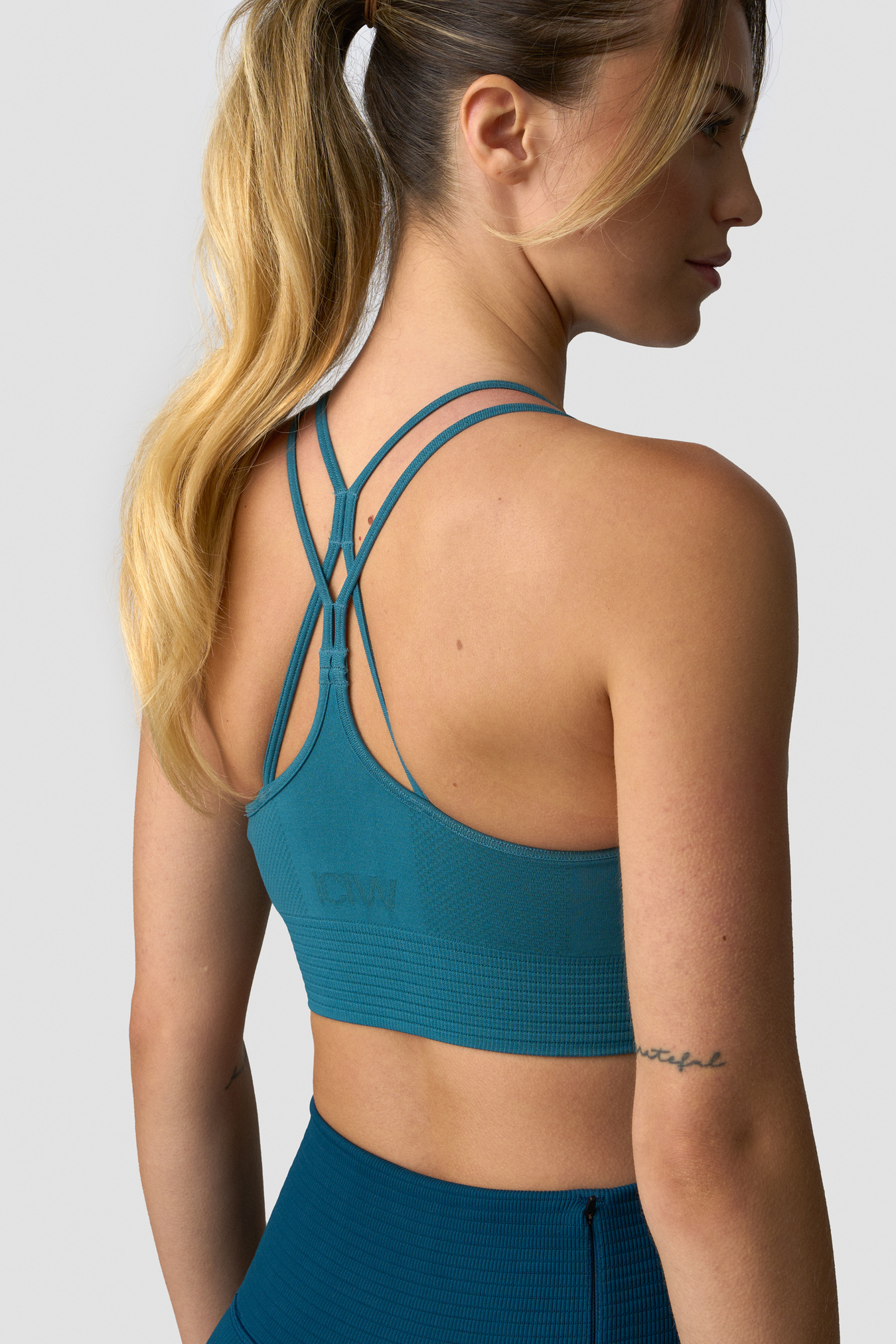 Define Seamless Sports Bra Light Faded Teal - image 3