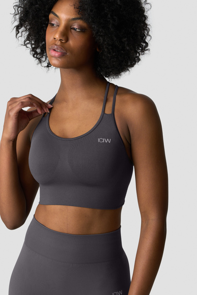 Define Seamless Sports Bra Graphite - undefined