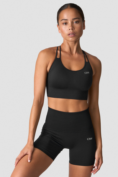 Define Seamless Sports Bra Black - undefined
