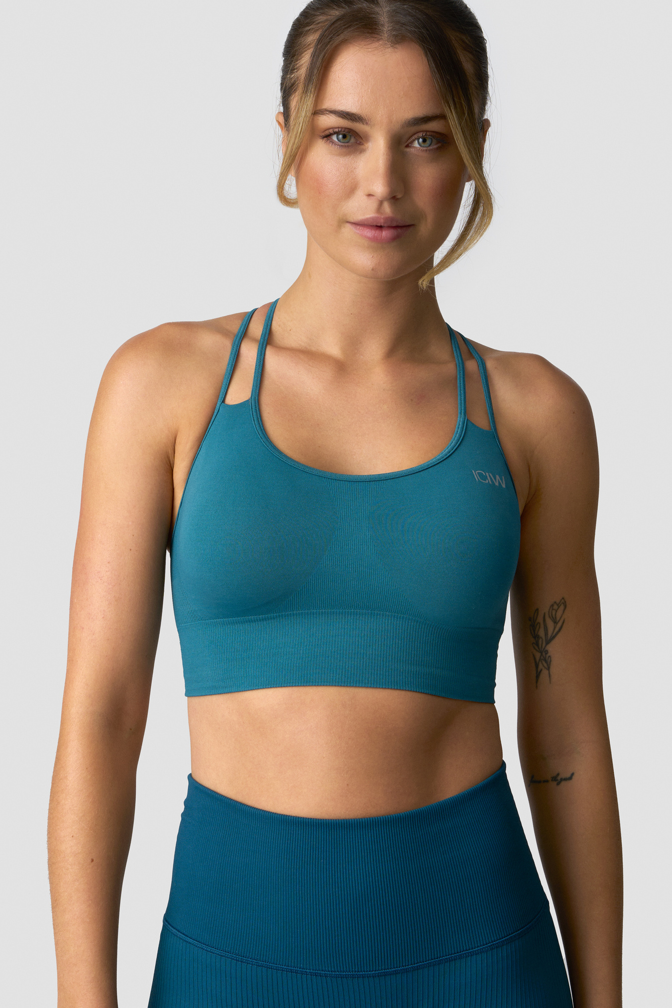 Define Seamless Sports Bra Light Faded Teal - image 2