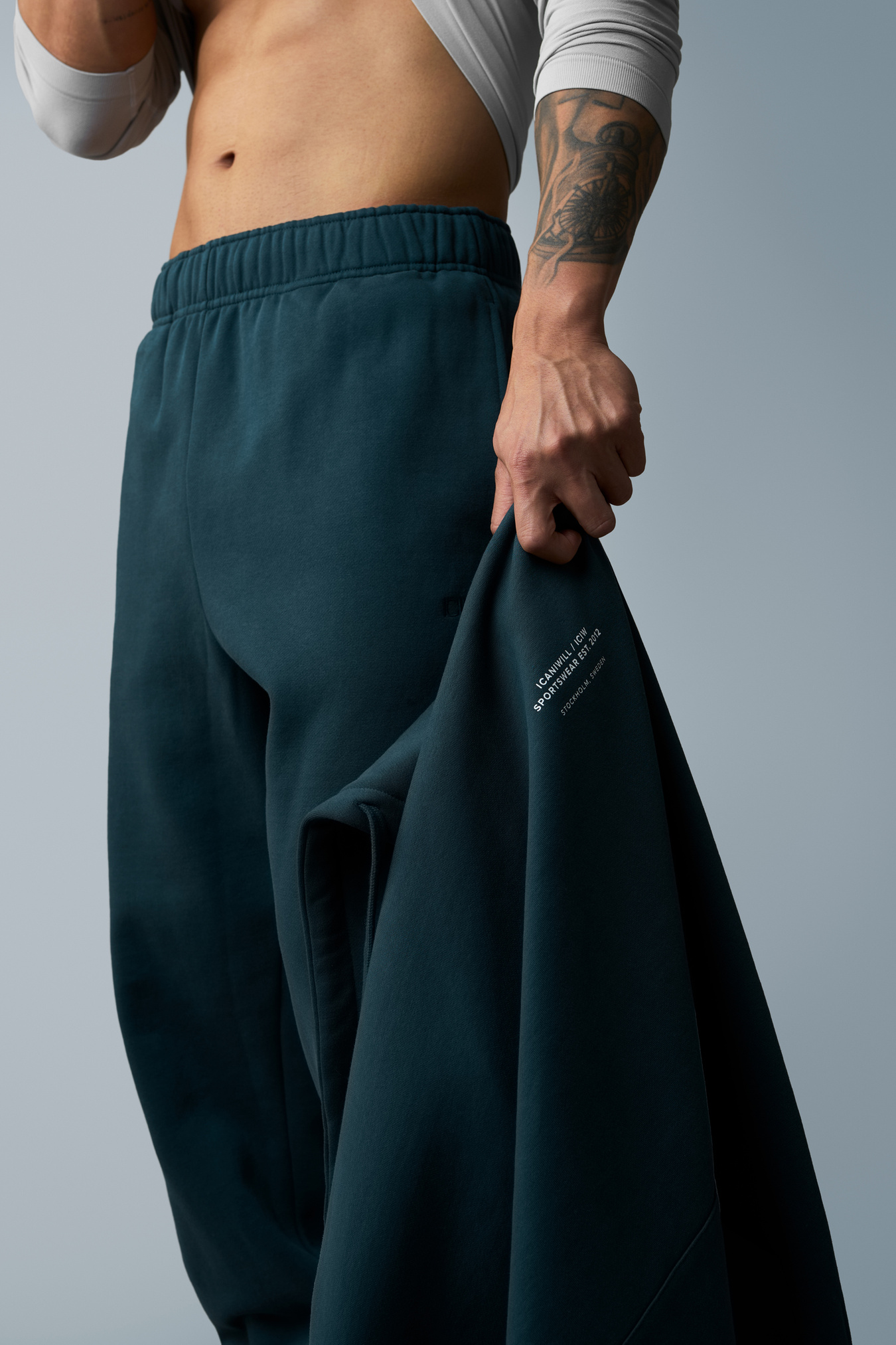 Everyday Sweatpants Men Dark Dusty Teal - image 4