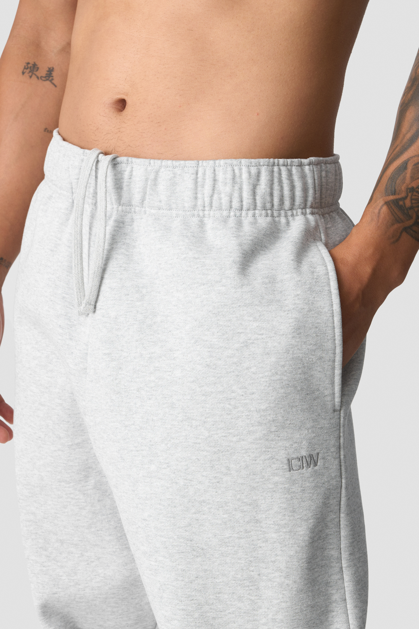 Everyday Sweatpants Men Light Grey Melange - image 4