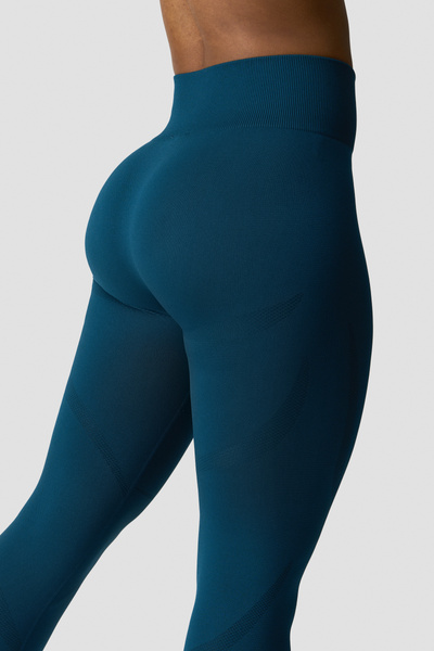 Divine Seamless Tights Wmn Teal Blue - undefined