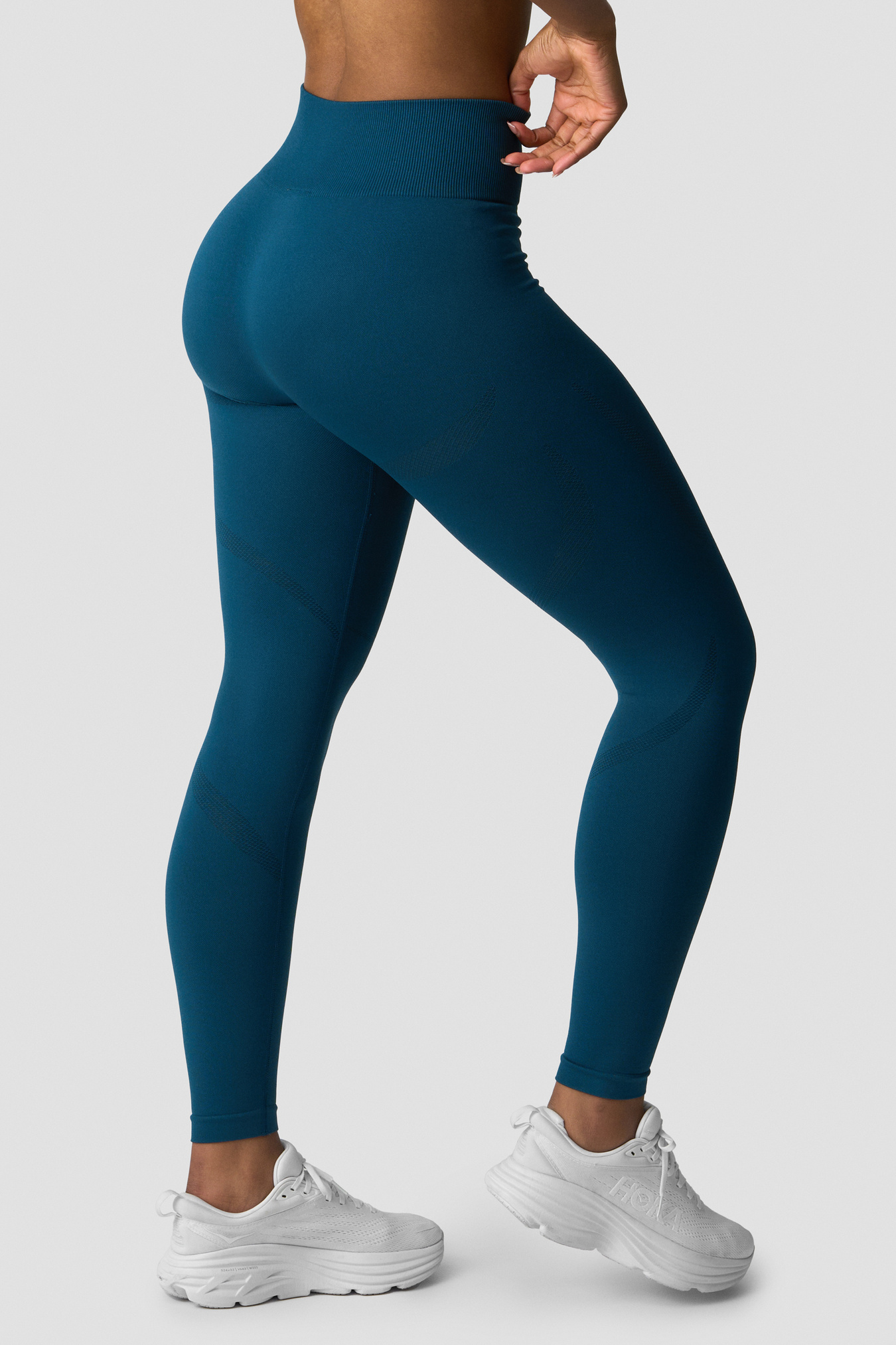 Divine Seamless Tights Wmn Teal Blue - image 2