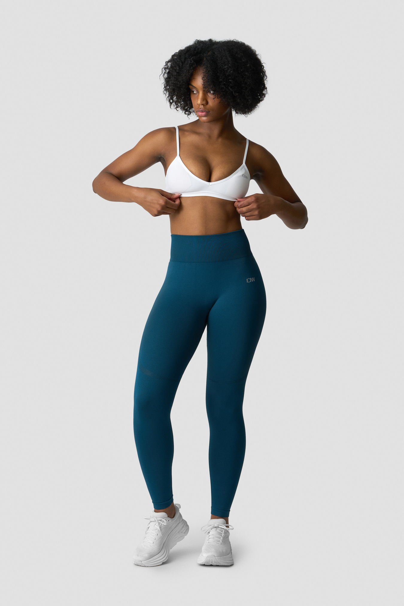 Divine Seamless Tights Wmn Teal Blue - image 5