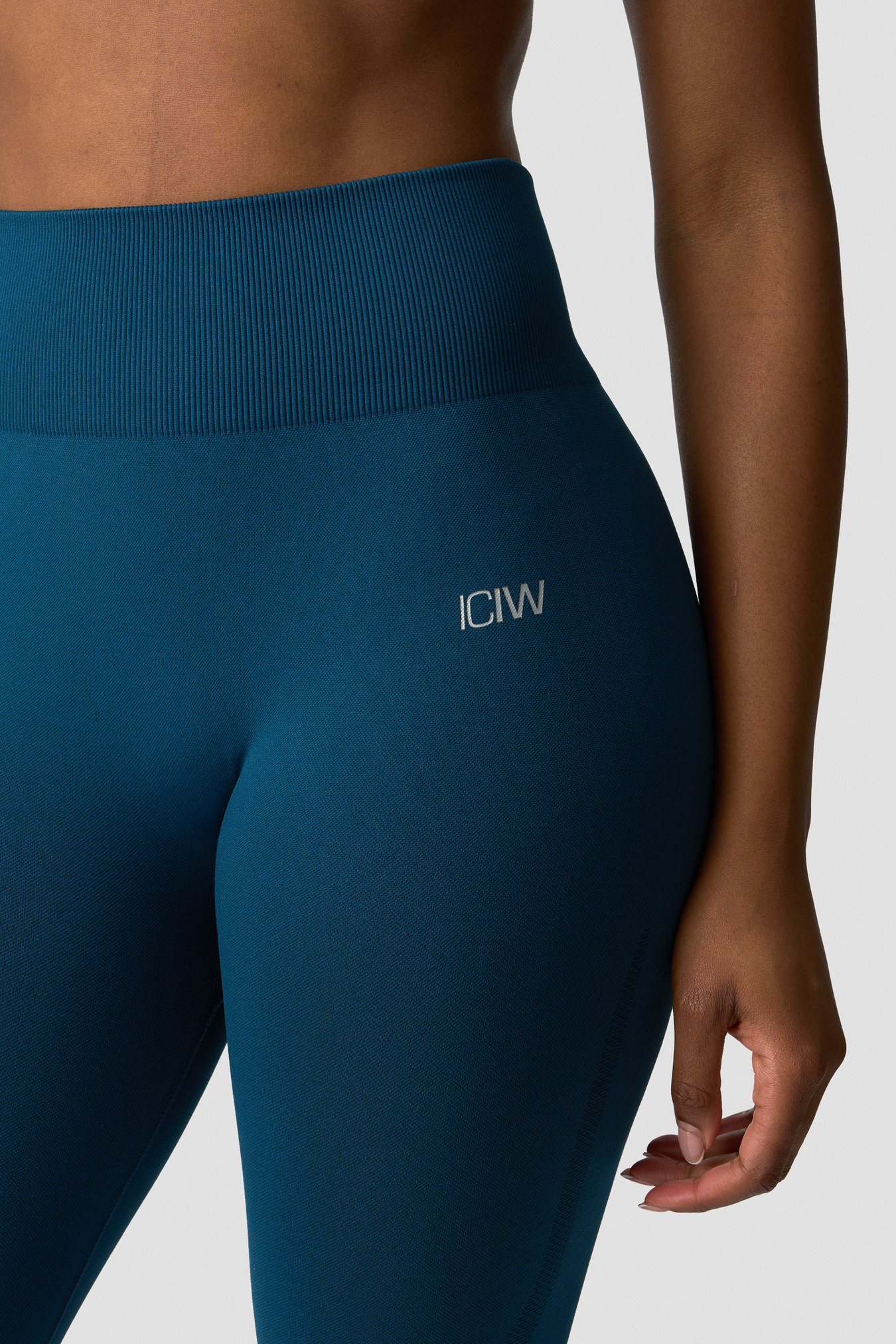 Divine Seamless Tights Wmn Teal Blue - image 4