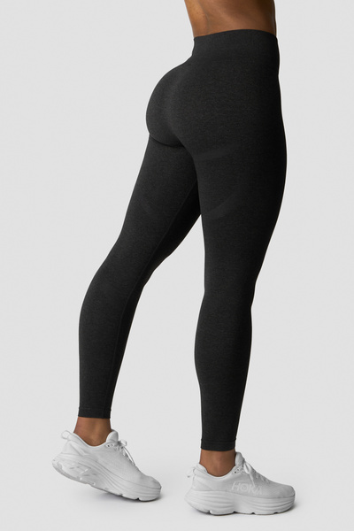 Divine Seamless Tights Wmn Graphite Melange - undefined