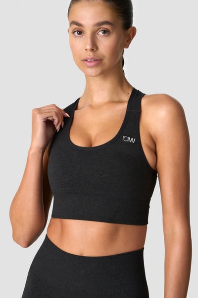 Divine Seamless Sports Bra Graphite Melange