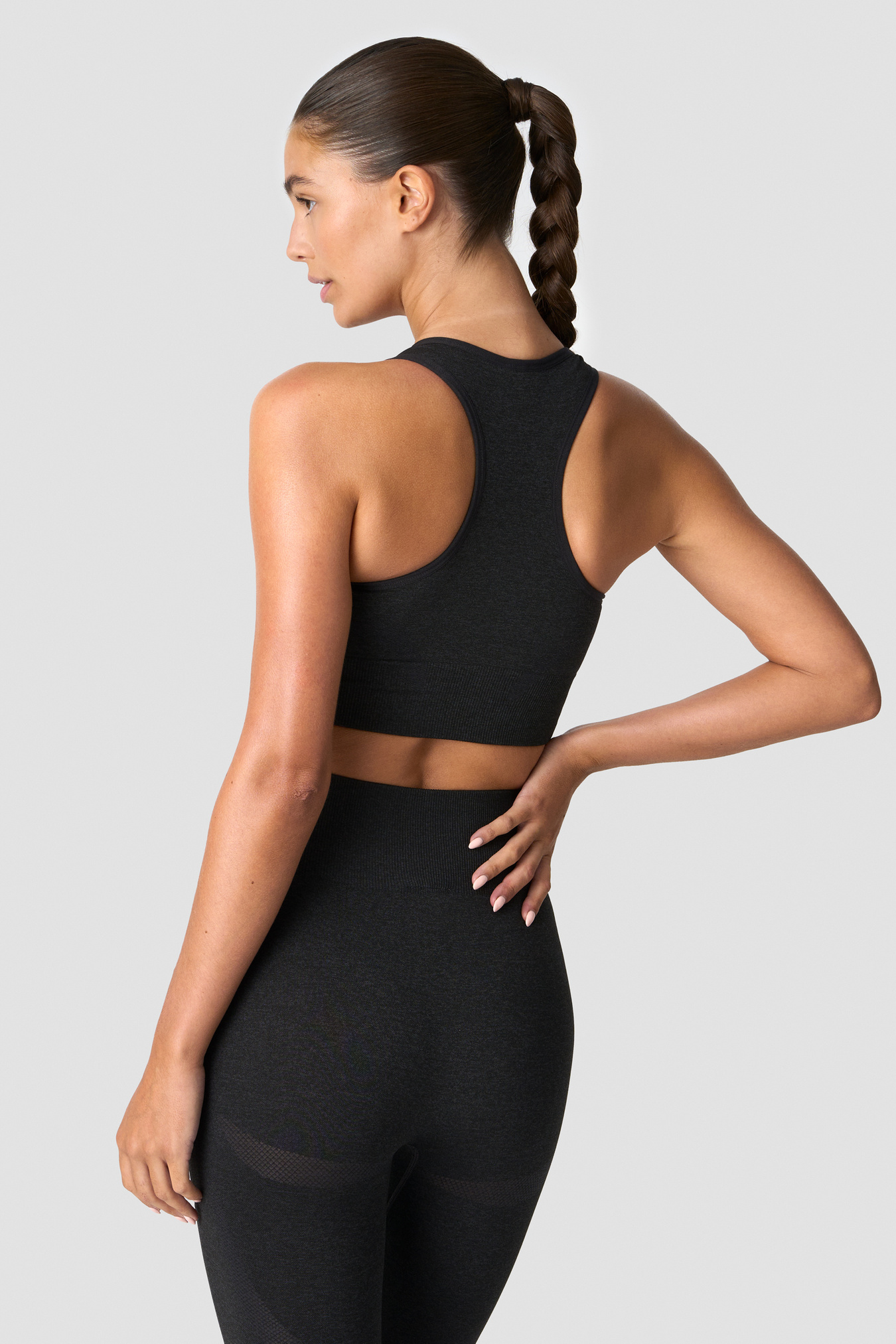 Divine Seamless Sports Bra Graphite Melange - image 2