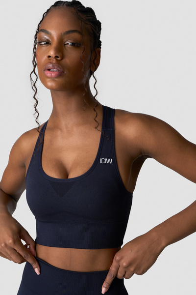 Divine Seamless Sports Bra Navy