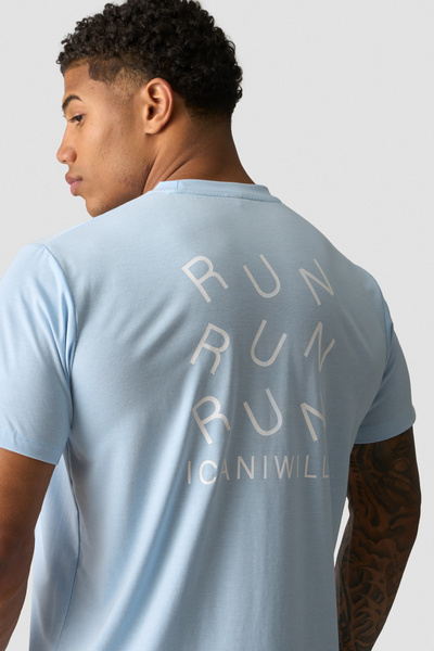 Essential Dri-Release Printed T-Shirt Arctic Blue - undefined
