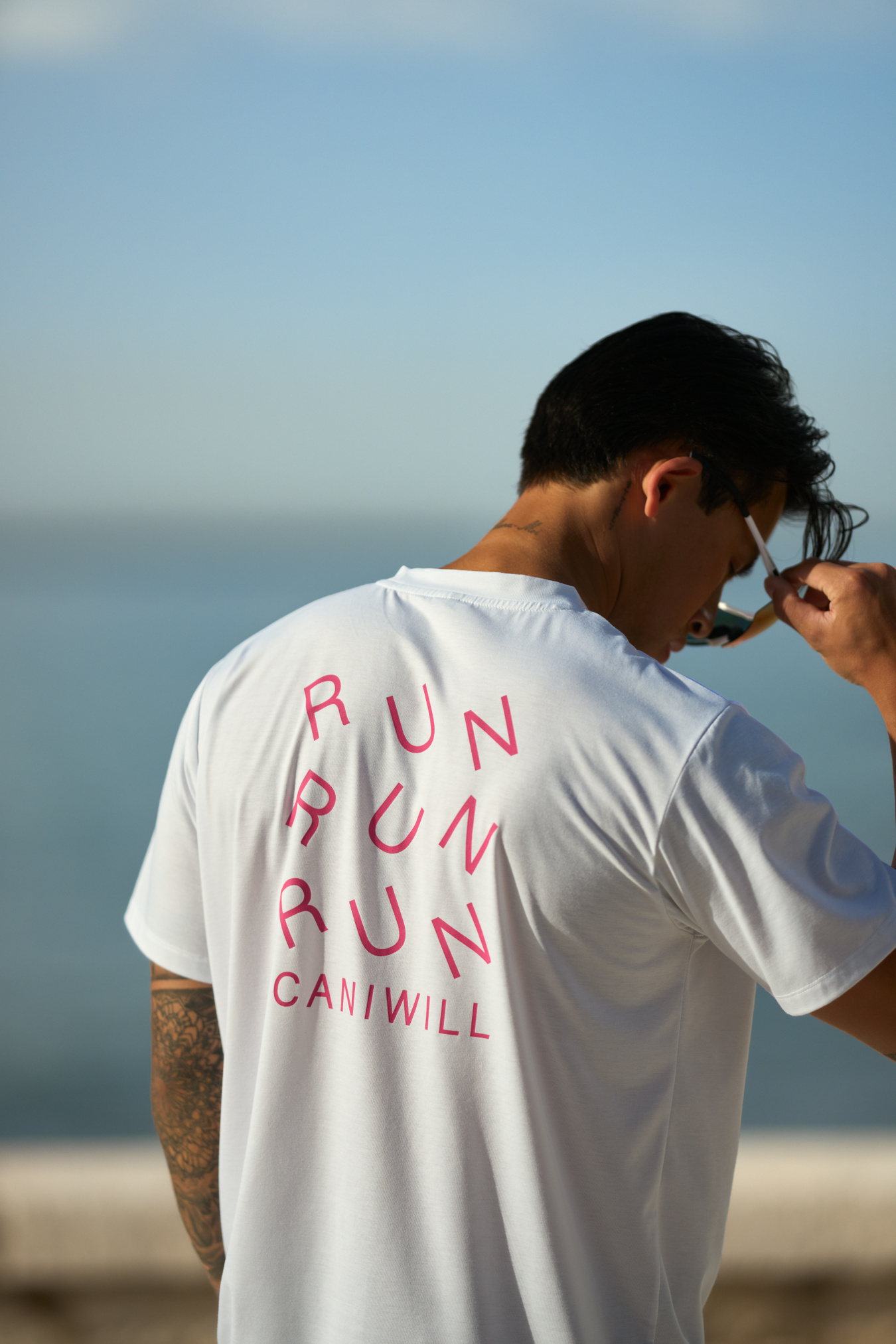Essential Dri-Release Printed T-Shirt White - image 1