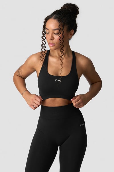 Smooth Seamless Sports Bra Black