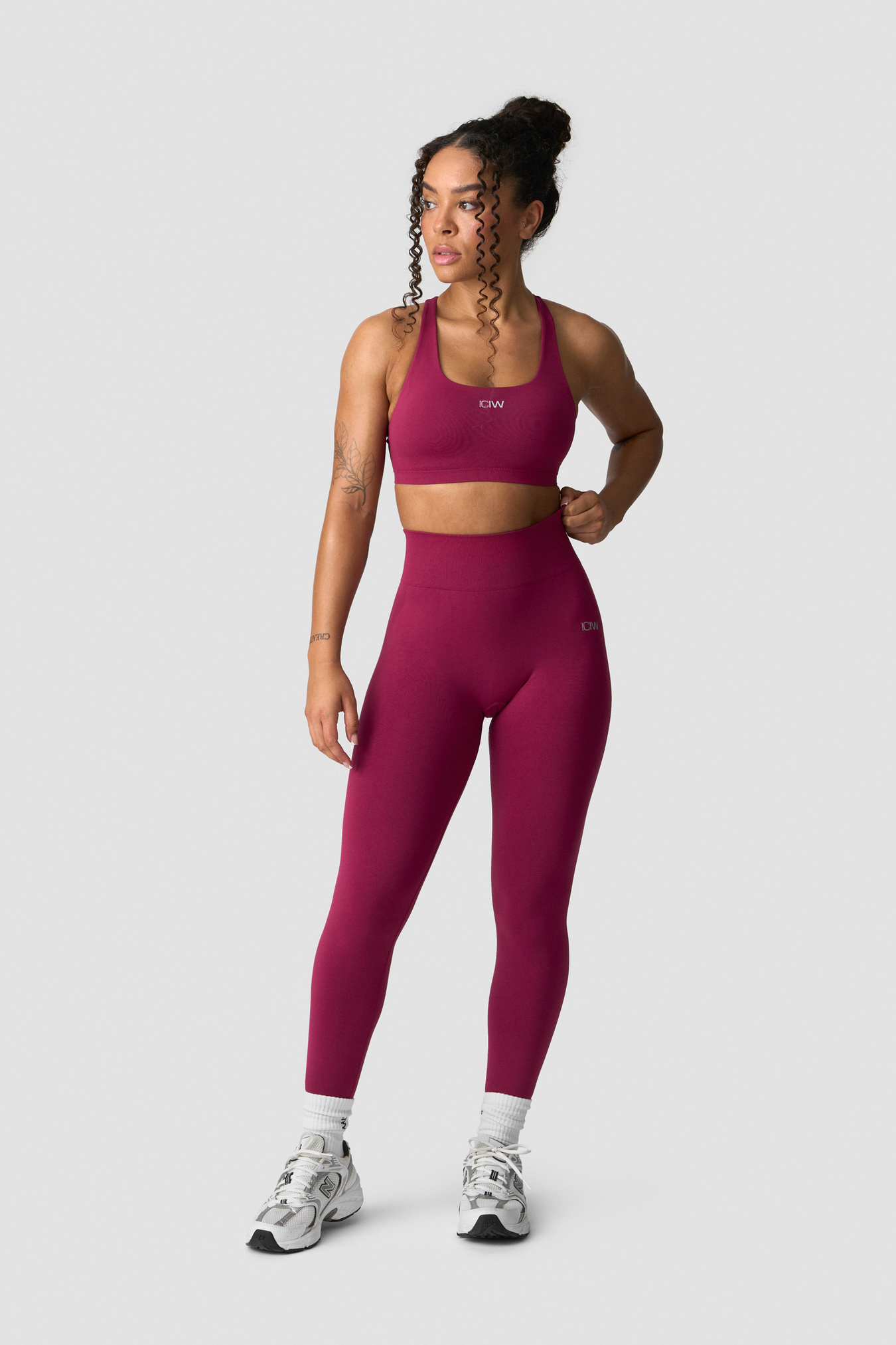 Smooth Seamless Tights Magenta Rose - image 5
