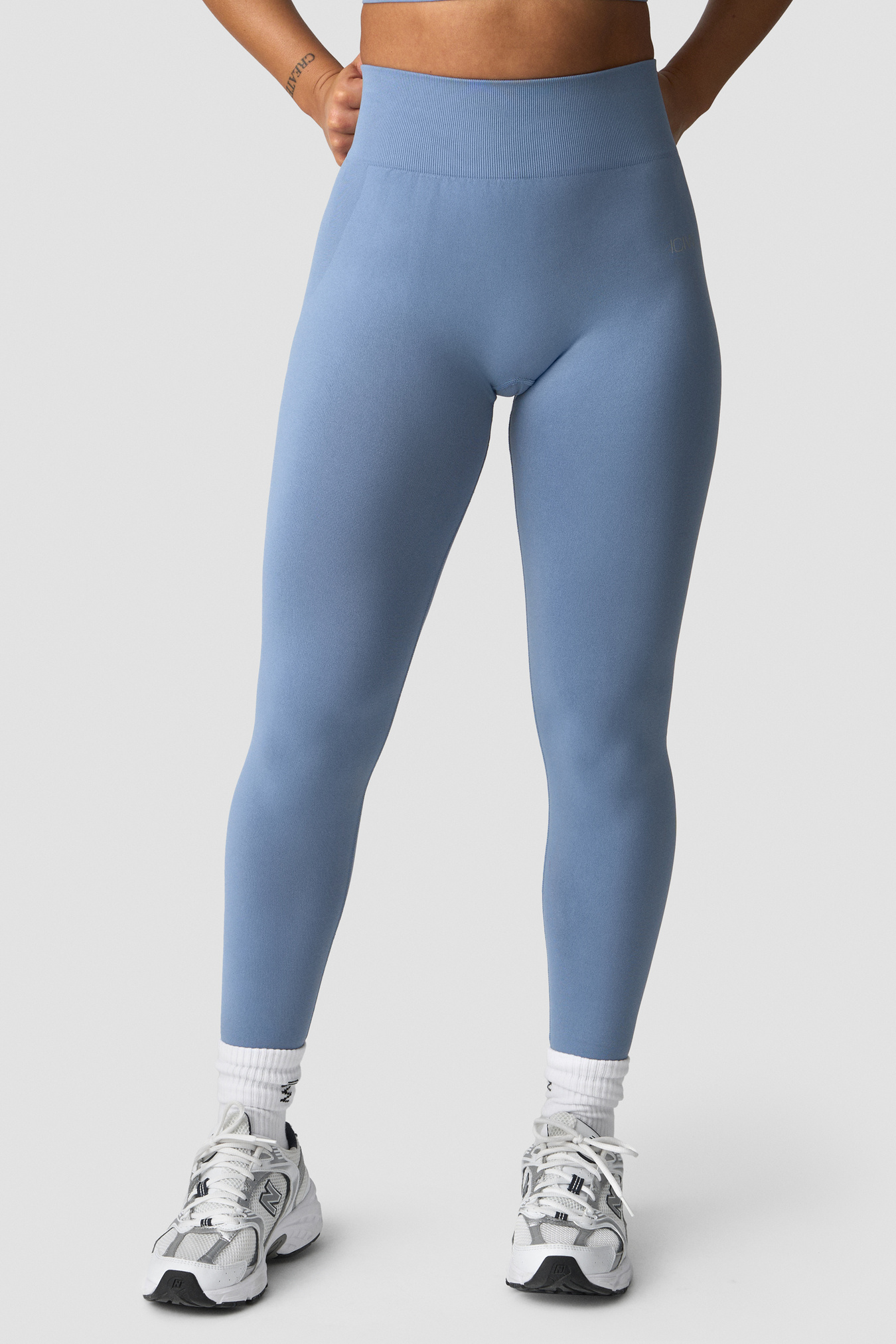 Smooth Seamless Tights Metal Blue - image 3